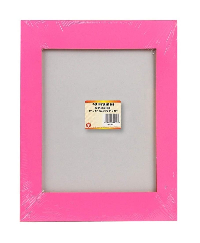 Hygloss 48 Pack Paper Picture Frames, Colorful cardstock Photo Frame 11x14-Inch, Paper Frames to Decorate for Wedding Birthday DIY Classroom Crafts and Decorations - Image 4